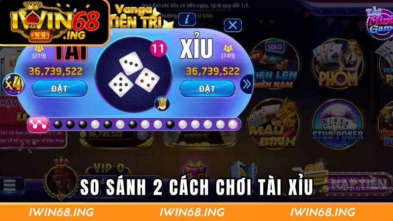 So sánh về phương pháp chơi truyền thống online