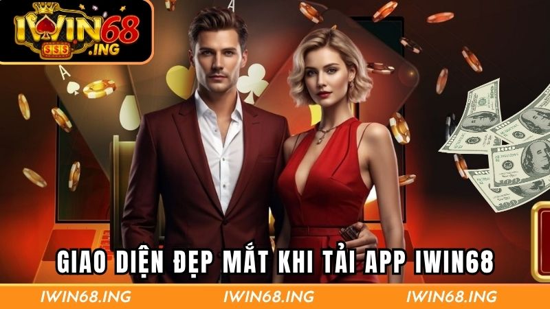 Giao diện đẹp mắt khi tải app iwin68 trên thiết bị di động