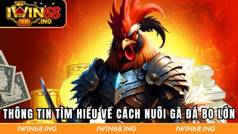 Thông tin giúp hiểu rõ về cách nuôi gà đá bo lớn